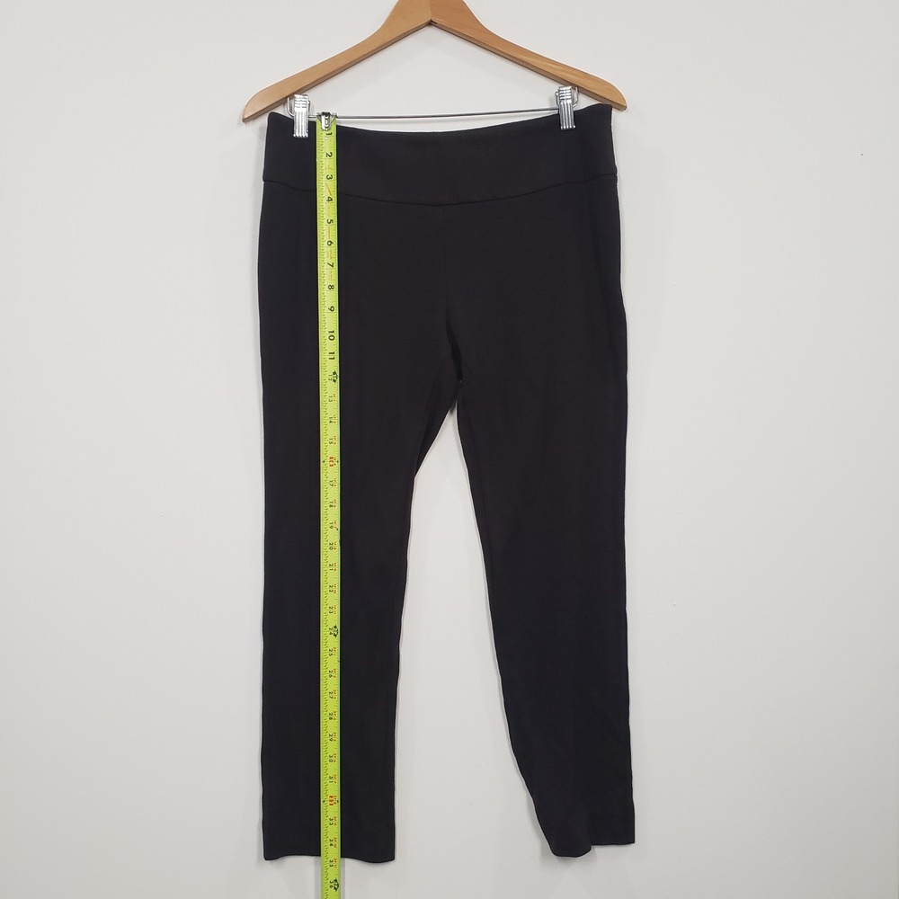 Antonio Melani Black Dress Pants Womens 10 Side Zip Stretch Trousers Workwear - Picture 3 of 5